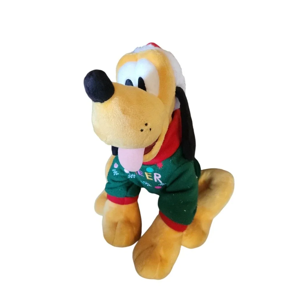 Disney Store Pluto Christmas Edition Plush 11